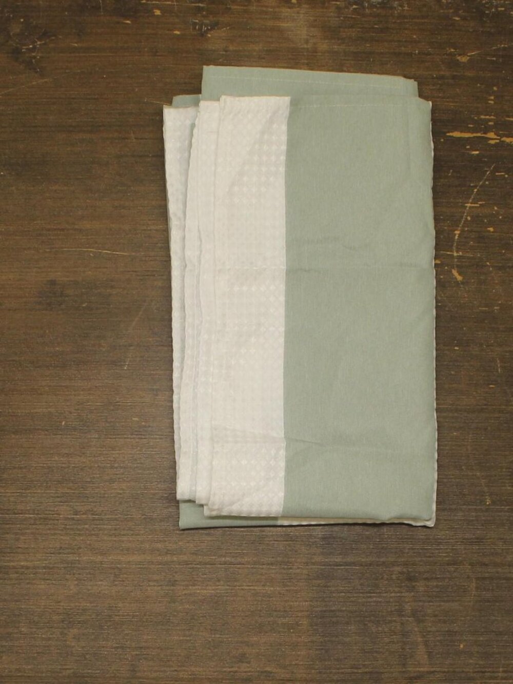 NEW Madison Park Weave Extra Long Shower Stripe Sage Green 72 in. x 84 in.
